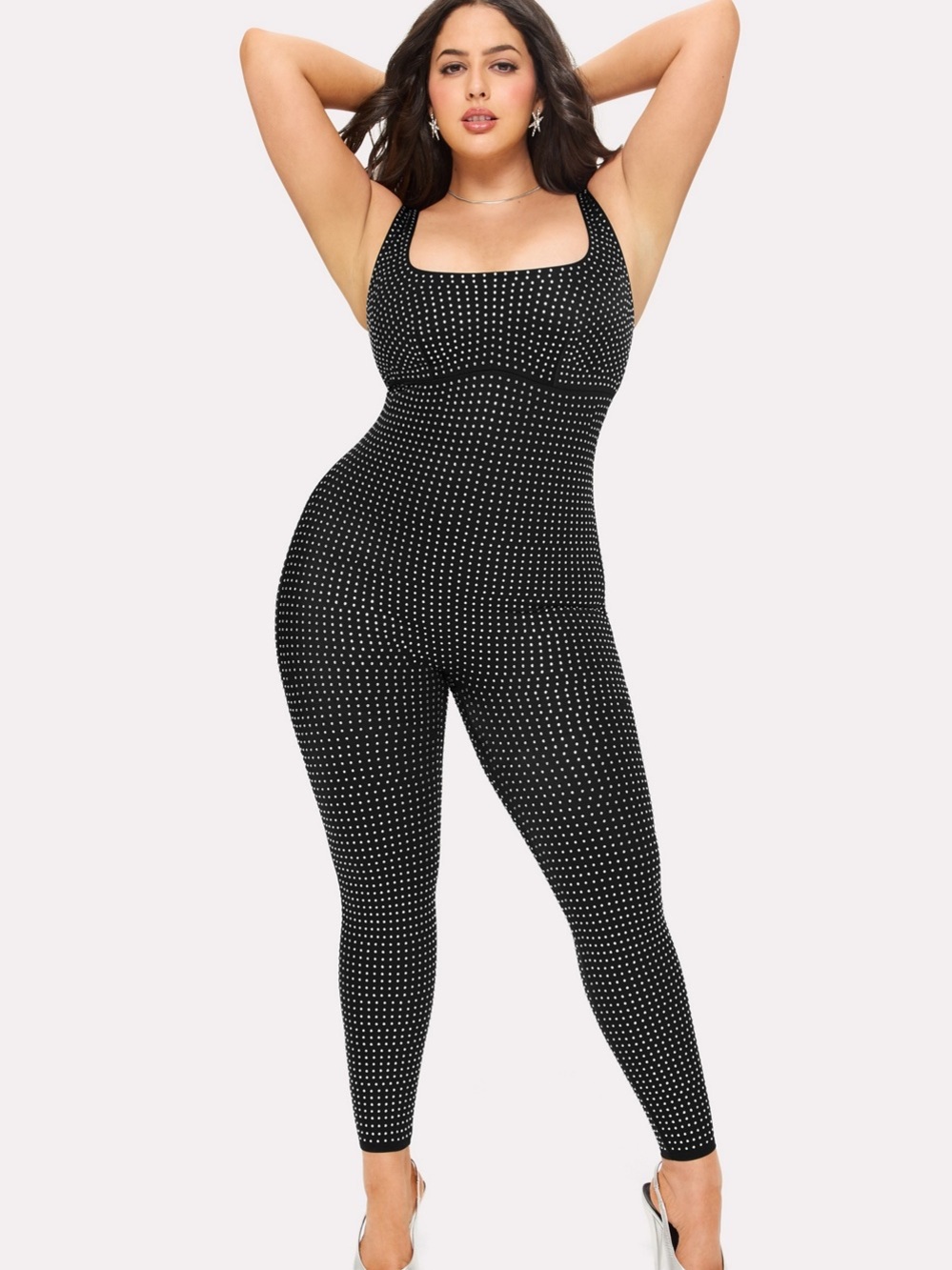 NWOT Yitty-Versary Studded Square-Neck Jumpsuit Sz XXL/1X